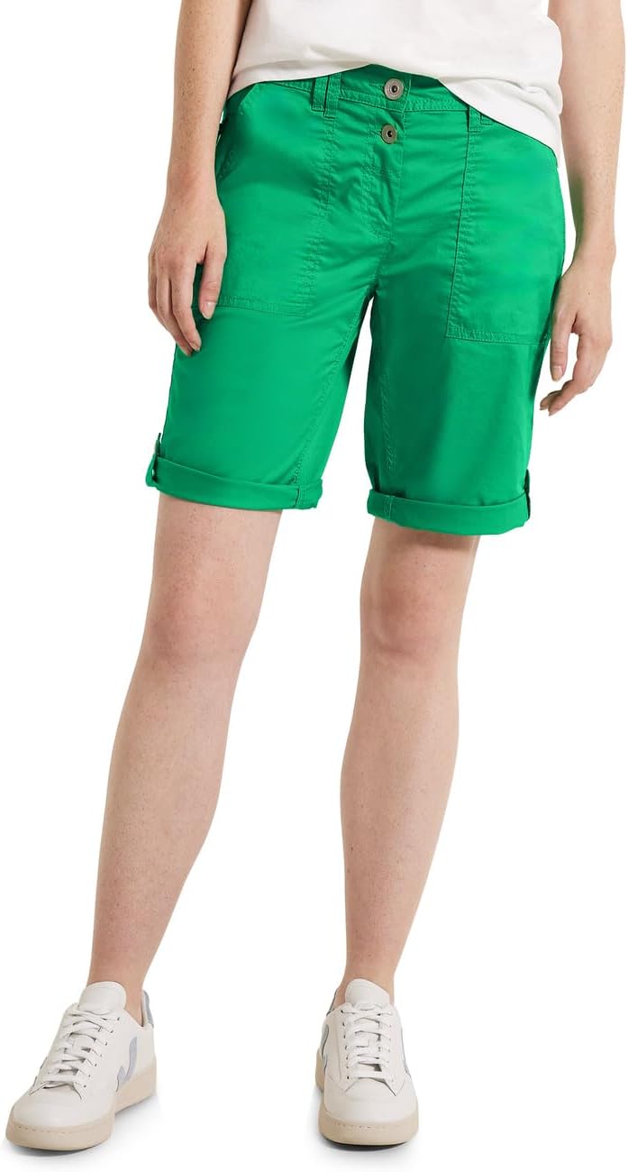Cecil Damen Baumwollshorts 34W Fresh Green, 34W Fresh Green
