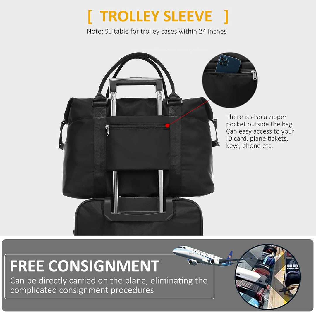 LOVEVOOK Reisetasche Damen Sporttasche Handgepäck Tasche Weekender Bag Schwimmtasche Wasserdicht Tra