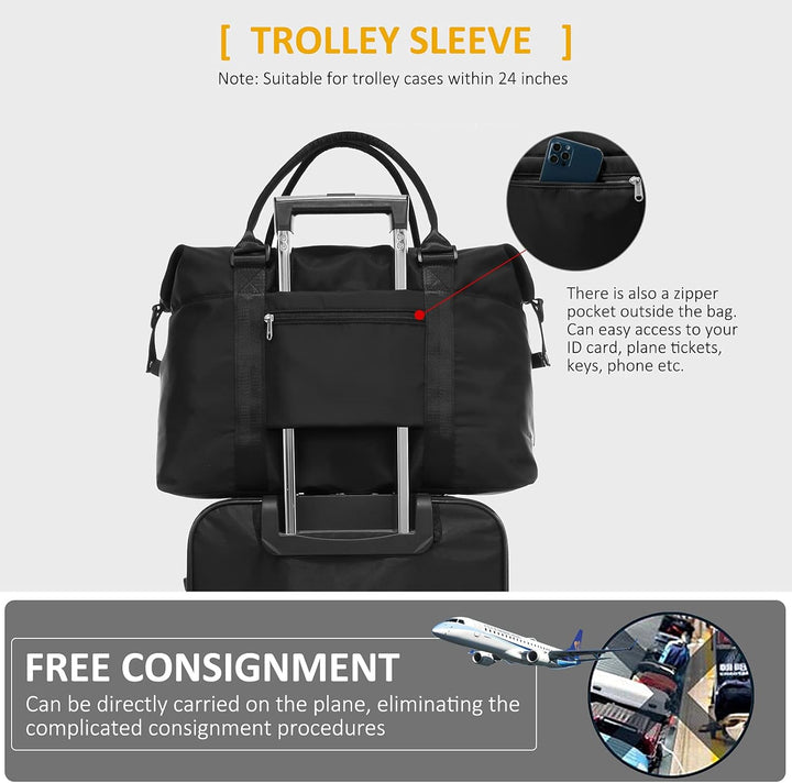 LOVEVOOK Reisetasche Damen Sporttasche Handgepäck Tasche Weekender Bag Schwimmtasche Wasserdicht Tra