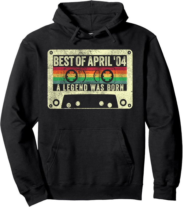 Best Of April 2004 18. Geburtstag Geschenk 18 Jahre alt geboren Pullover Hoodie