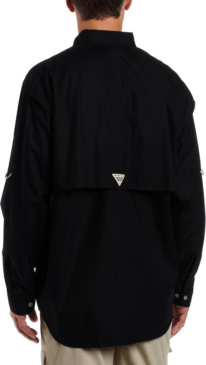 Columbia Herren PFG Bonehead Langarmshirt, Baumwolle, Entspannte Passform Sport-Shirts XL Schwarz, X