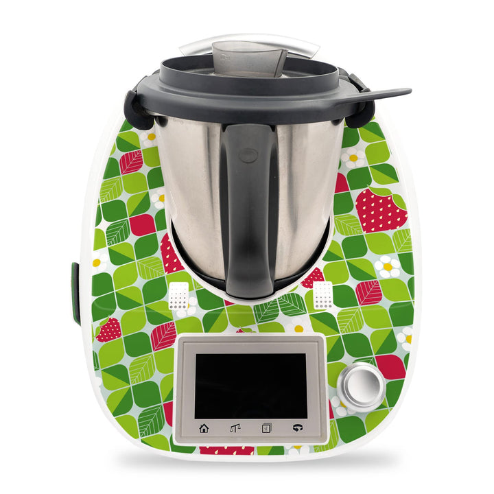 Deko Schutz Aufkleber kompatibel mit Küchenmaschine Thermomix TM5 Design Sticker Klebefolie Zubehör