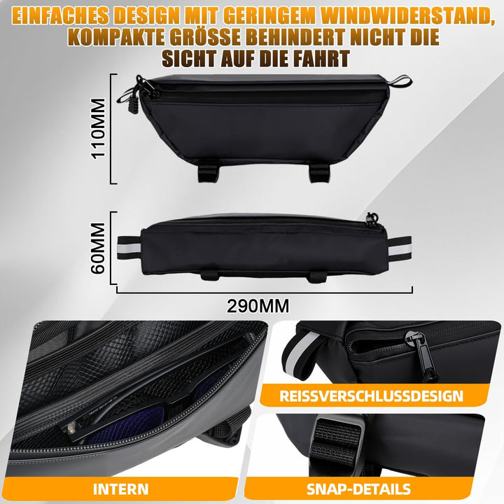 Motorrad Lenkertasche Wasserdicht 22mm/28mm Lenker Aufbewahrungstasche mit Riemen für Surron X/S Tal