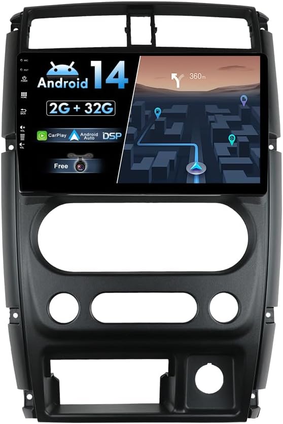 JOYX Android 12 Autoradio Passt für Suzuki Jimny 3 (2005-2019) - Kabellos Carplay + Android Auto - R