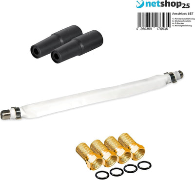 Selfsat H30D1+ Flachantenne Single + 10m Kabel + Fensterhalterung + SAT-Finder + 1 Fensterdurchführu