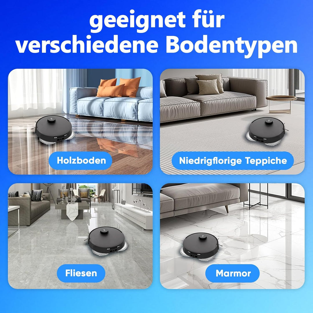 19 Stück Zubehörset für Ecovacs Deebot T30 Pro Omni / T30 Omni Saugroboter, Ersatzteile mit 1 Gummi-