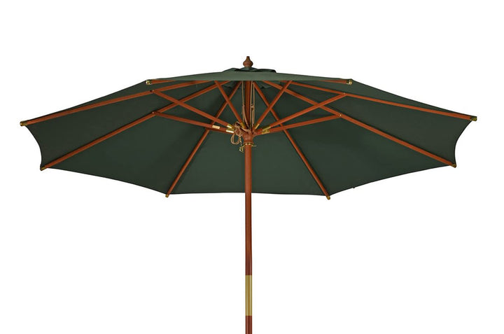 Kai Wiechmann Sonnenschirm 300 cm edel Windauslass UV-Schutz 50+ Dunkelgrün, Dunkelgrün