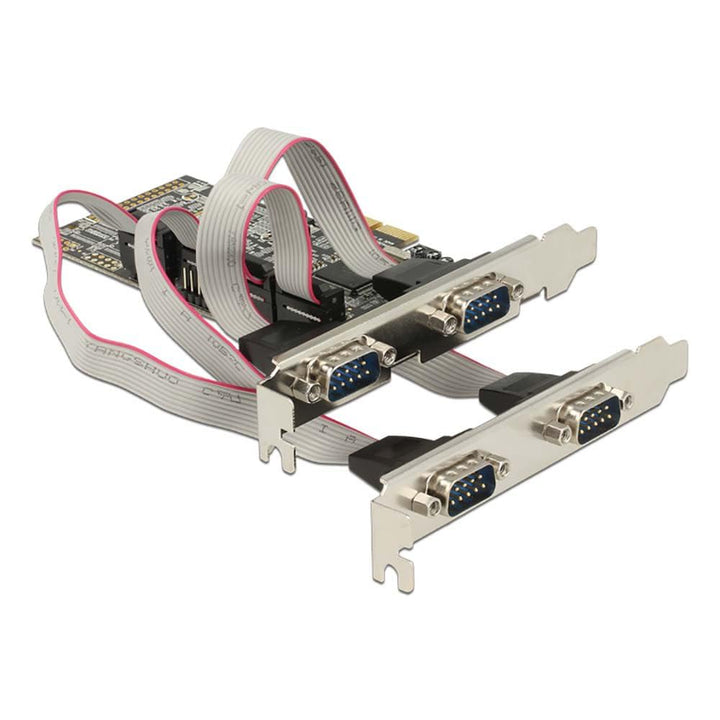 Delock PCI Express Karte 4 x Seriell Silber