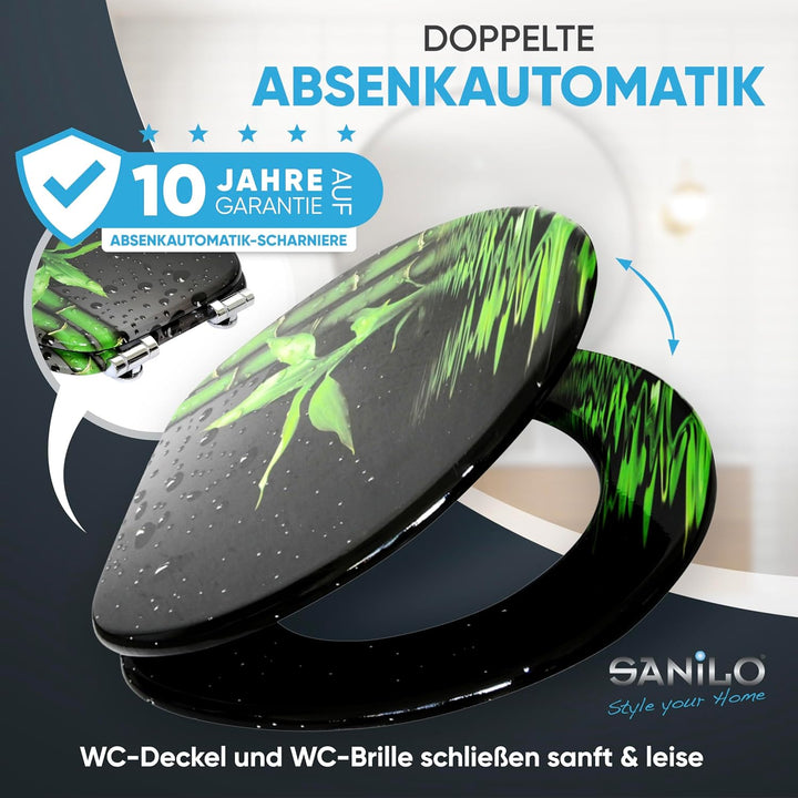 Sanilo WC Sitz mit Absenkautomatik, viele schöne Toilettendeckel zur Auswahl, hochwertige und stabil