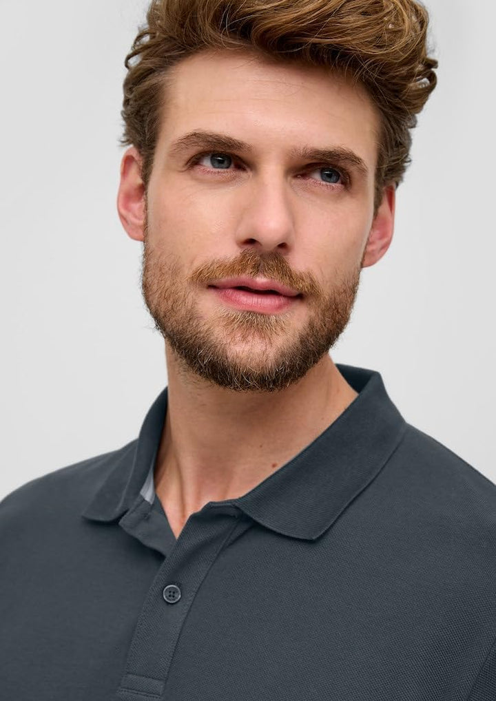 s.Oliver Poloshirt aus Reiner Baumwolle S Grau 9581, S Grau 9581