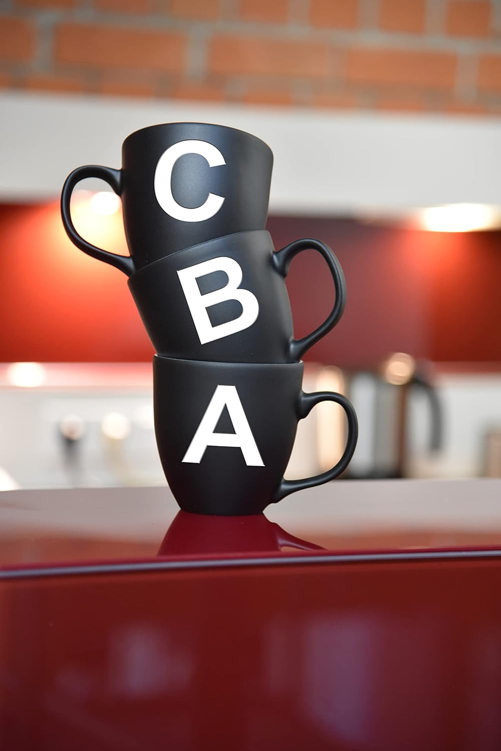 Mahlwerck Jumbotasse, selbst gestalten, grosse Porzellan-Kaffeetasse, matte Oberfläche, Tasse mit Bu
