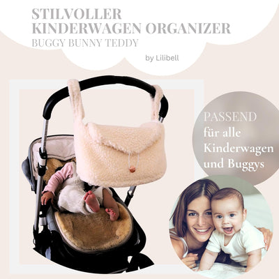 Lilibell Buggy Kinderwagen Organizer mit Isolierte Getränkehalter, Universal Stylisch & Praktisch Ki