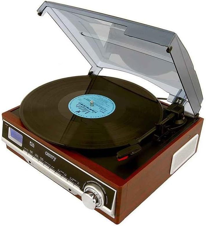 Camry Premium CR1113 Belt-drive audio turntable Black Chrome Wood