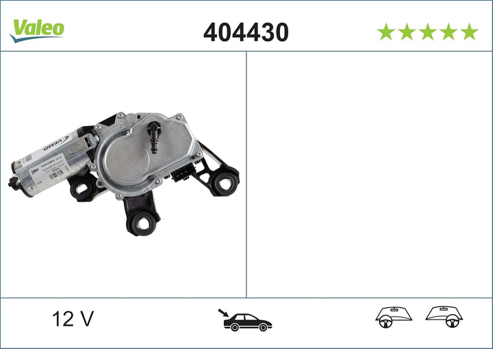 VALEO 404430 Wischermotor VALEO Heckwischermotor 404430 AUDI A3 A4 PASSAT
