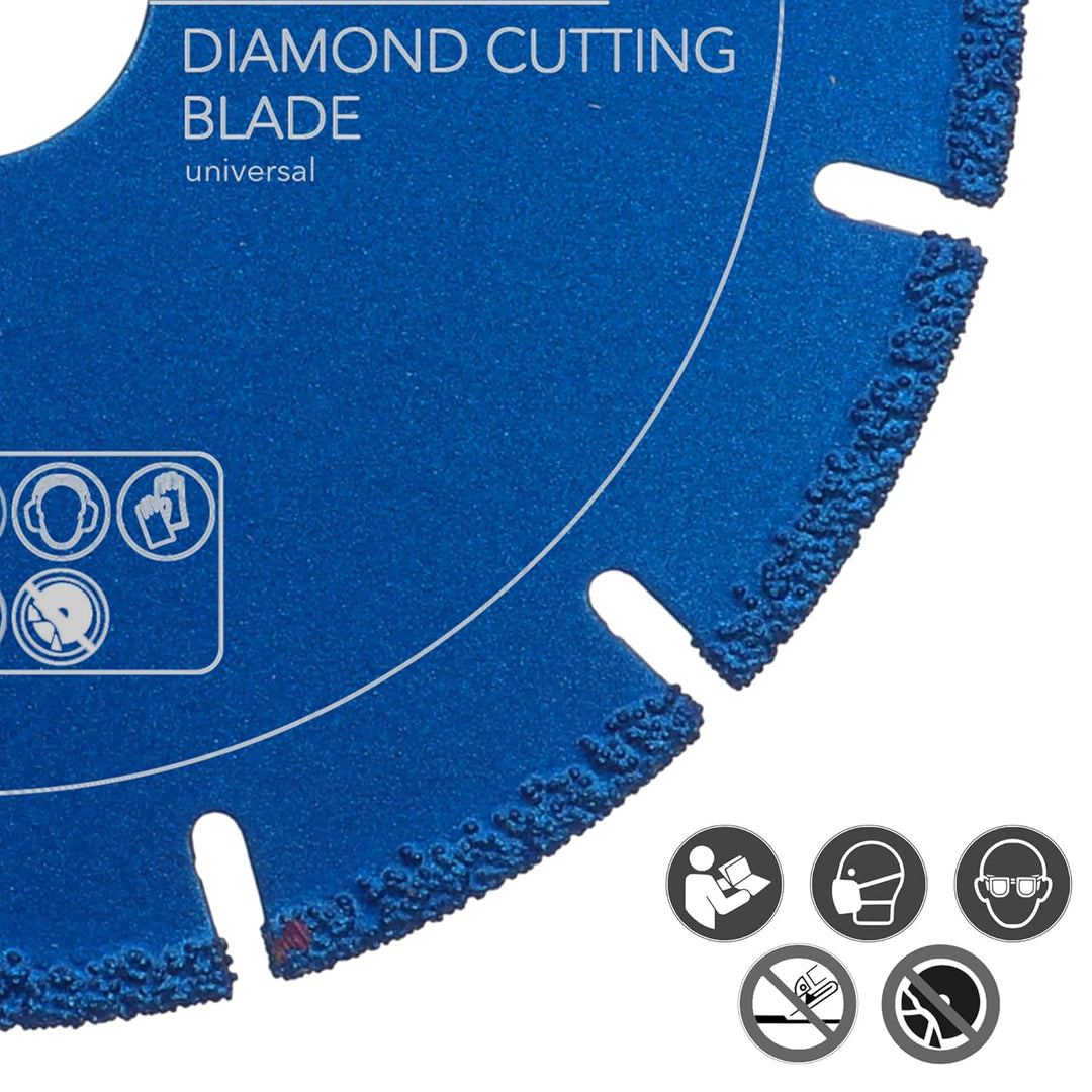 PRODIAMANT Metall Multicut Trennscheibe Titanit 125 mm x 22,2 mm für Winkelschleifer trennt Metall,