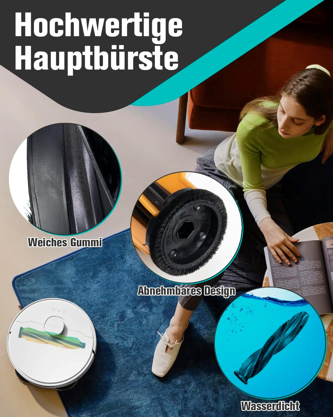 26 Stück Zubehörset für Dreame X50 Ultra Complete/L50 Pro Ultra/X50 Master/L40s Pro Ultra Saugrobote
