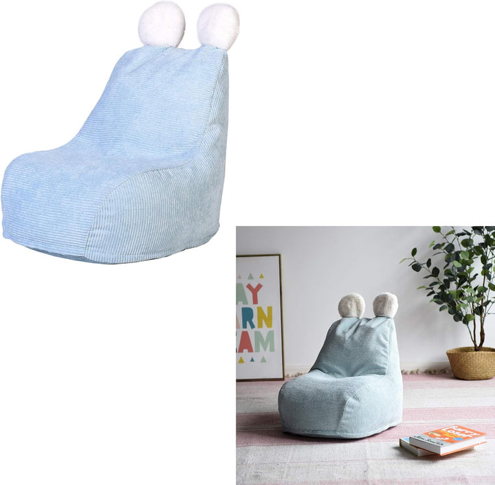 Sitzsack Birnenform für Kinder, Polyester, 40cm x 62cm x 70cm, Himmelweiss Himmelweiss Medium, Himme