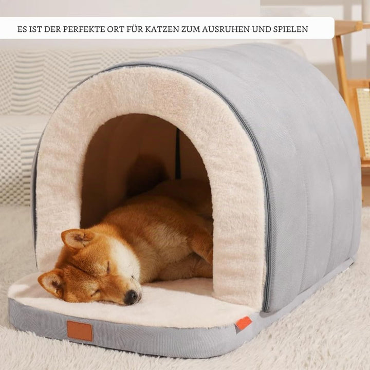ERNAN Katzenhöhle grosse Katzen - Faltbare Katzenbett.Waschbares Hundebett, Komfortables Haustier-Ka