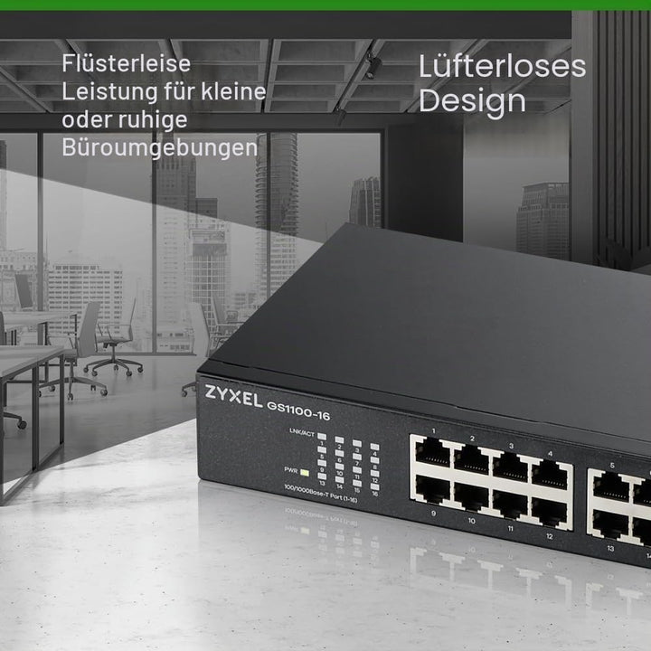 ZyXEL GS1100-16 Netzwerkschalter