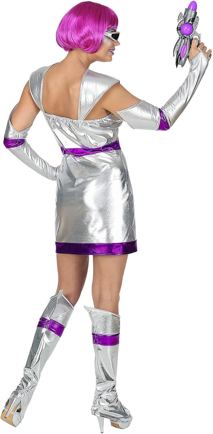 WIDMANN 69499 COSTUME SPACE GIRL XS VESTITO ARGENTO #6949, XS