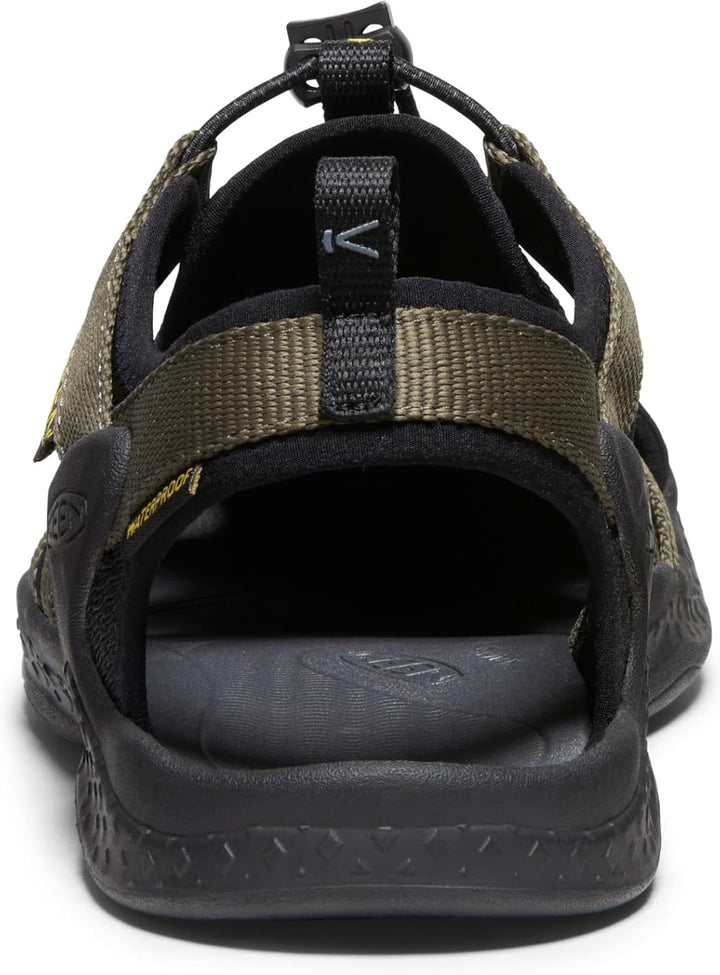 KEEN Herren Drift Creek H2 Sandalen 44 EU Dark Olive Black, 44 EU Dark Olive Black