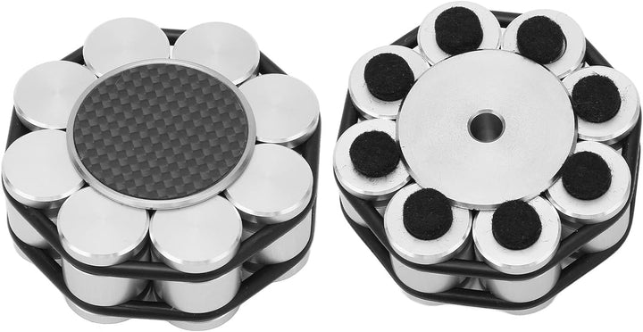 Schallplatten-Gewichtsstabilisator aus Metall, LP--Plattenteller-Klemmstabilisator mit Silikonboden,