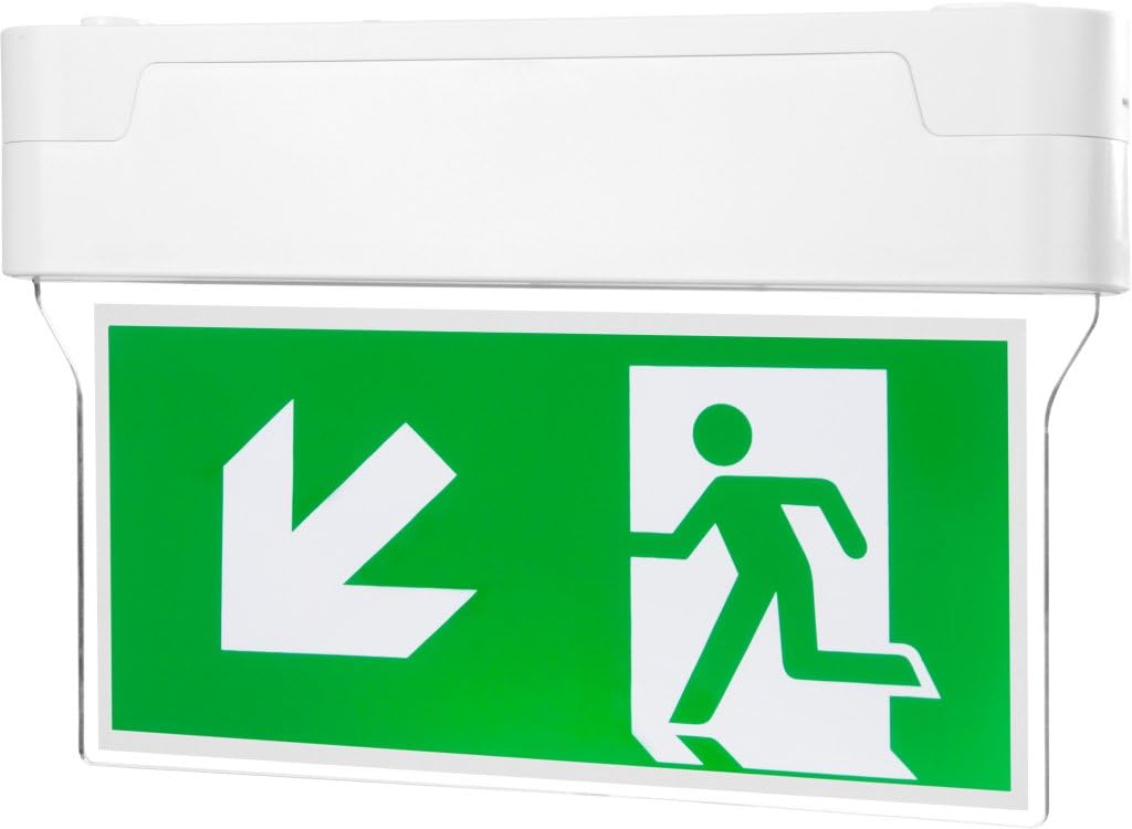 Notleuchte LED IP44 Decke Wand Notbeleuchtung Rettungszeichenleuchte Fluchtwegleuchte Notlicht Brand
