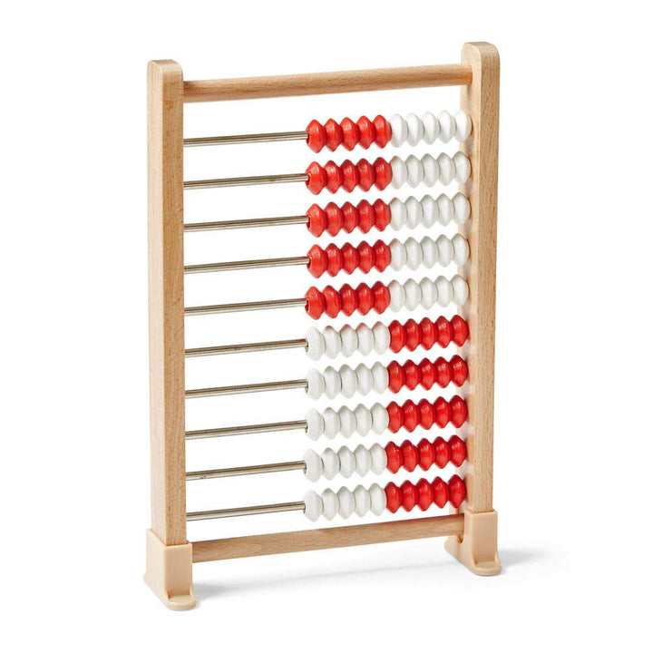 Learning Resources Mini-Rechenrahmen mit 100 Perlen, (Set mit 4 Stück), Mathematik-Abakus für Kinder