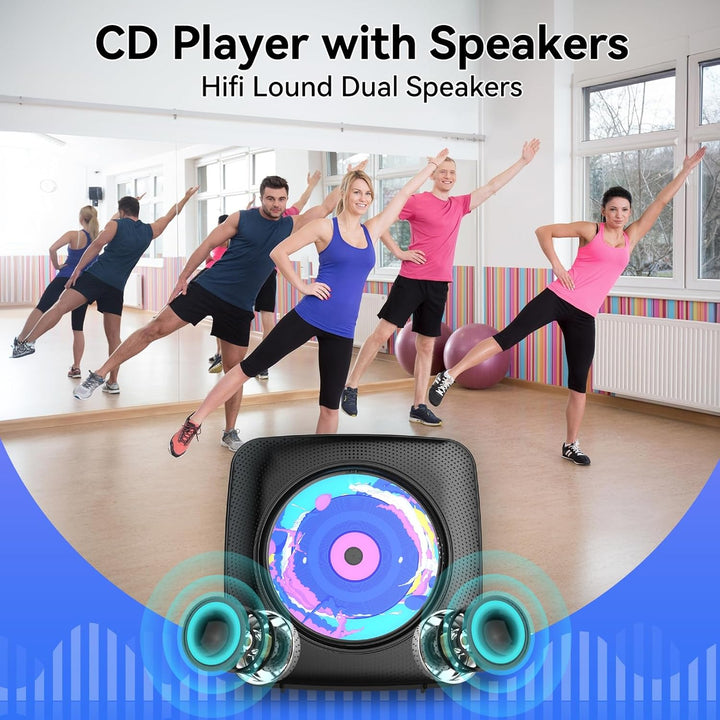 Radio mit CD Player Kinder: Kegaudio Tragbarer CD Players Tragbar mit Bluetooth Lautsprecher Frontan