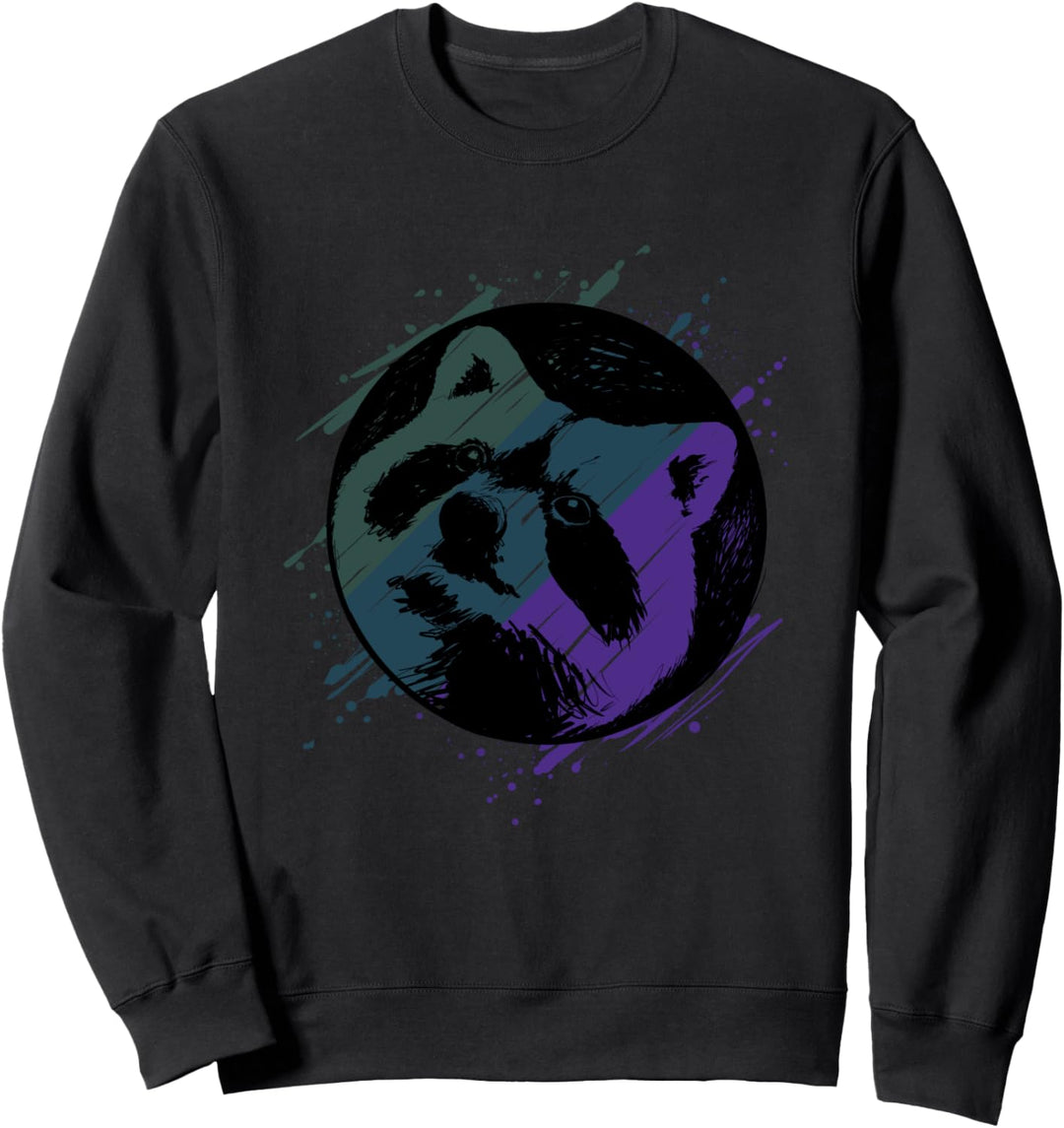 Waschbär Geschenk Waschbären Trash Panda Sweatshirt