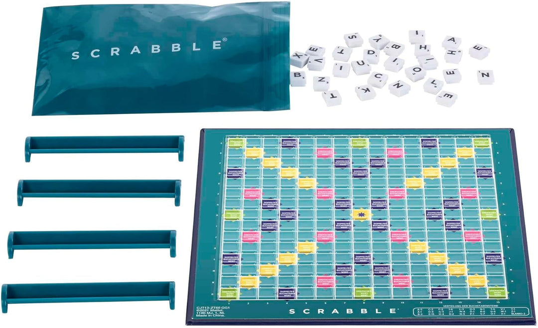 Mattel Games Scrabble Kompakt Brettspiele, Spiele zum Reisen, Geschellschaftsspiel ab 10 Jahren, Des