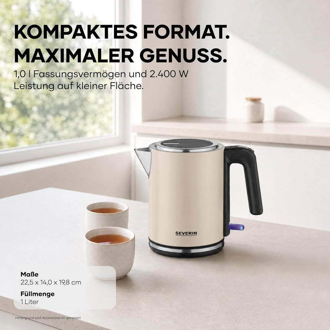 SEVERIN Wasserkocher Limited Edition WK 9577 Dusty Beige