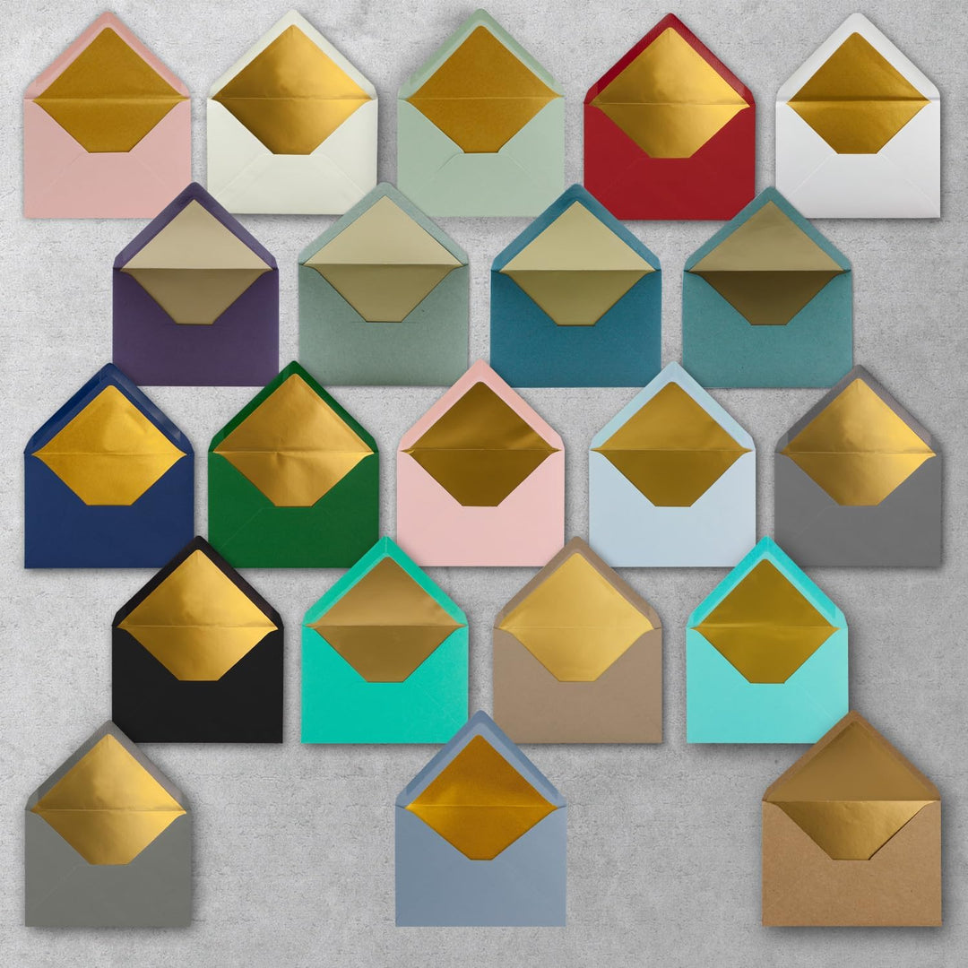 Kuverts in Hell-Blau - 100 Stück - Brief-Umschläge DIN C6-114 x 162 mm - 11,4 x 16,2 cm - Nassklebun