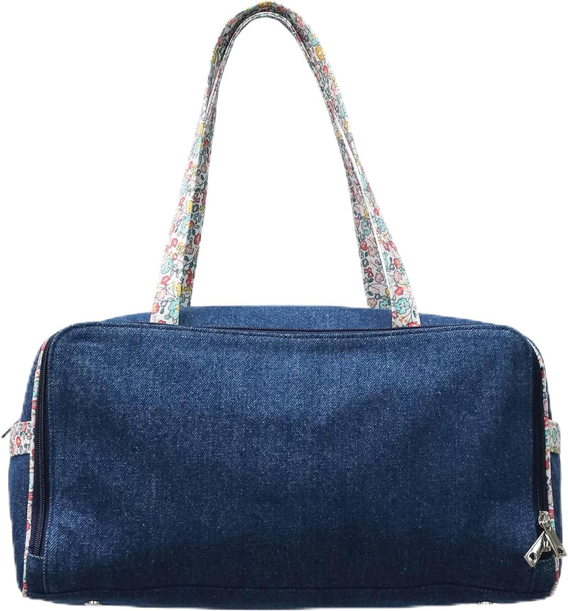 KnitPro – KnitPro Bloom (36 x 16,5 x 19 cm) Reisetasche – 1 Stück 36 x 19 x 16,5 cm Blau, 36 x 19 x