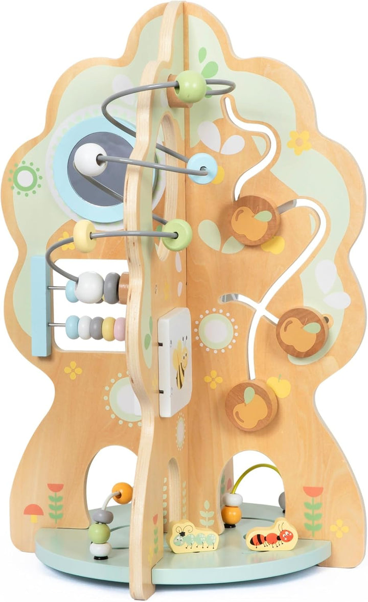 Mamabrum 10-in-1 Aktivitätsbaum aus Holz – Montessori Lernspielzeug für Kleinkinder – Motorikspielze