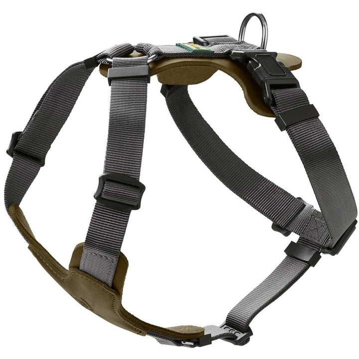 HUNTER AALBORG MIXED Hundegeschirr, M, oliv/grau, 56 - 81 cm oliv/grau 56 - 81 cm, oliv/grau 56 - 81