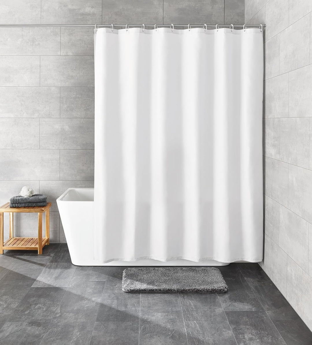 Kleine Wolke Duschvorhang Kito ; Farbe Schneeweiss ;Grösse 240x180 cm Schneeweiss 240 x 180 cm, Schn