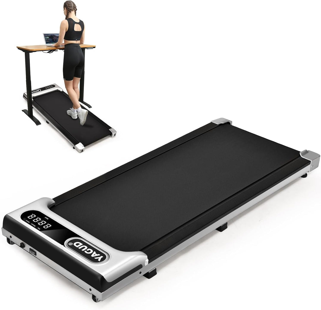 Laufband für Zuhause klappbar, Untertisch-Laufband, 2,5 PS Walking Pad mit Fernbedienung und LED-Dis