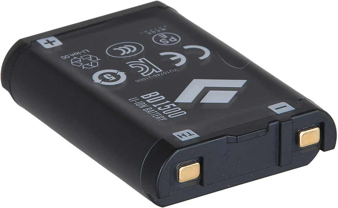 BLACK DIAMOND BD 1500 Akku &amp; Ladegerät | Wiederaufladbarer Scheinwerfer-Akku Pack | USB-C-Ladestatio