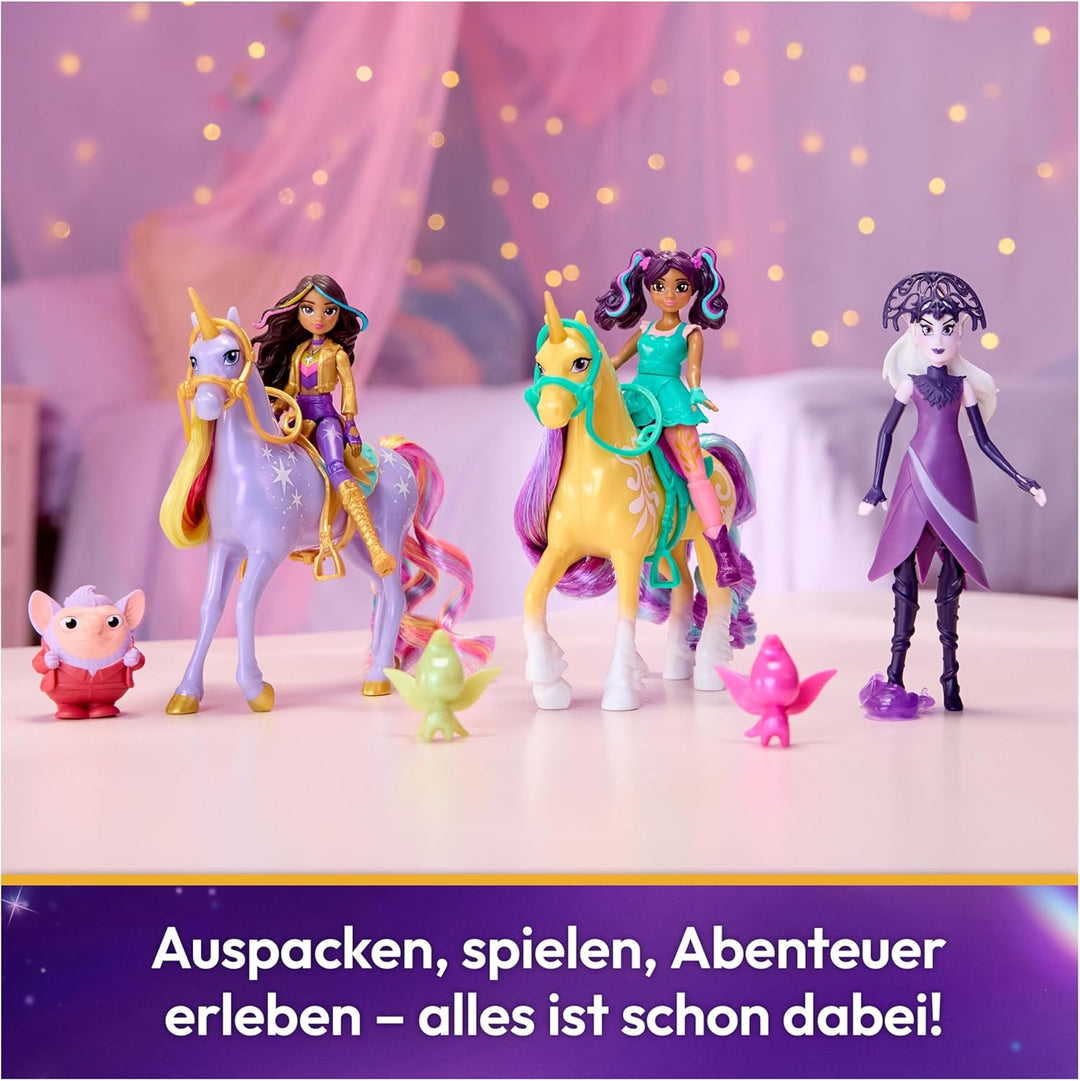 Unicorn Academy - Abenteuer-Set, mit Ravenzella, Sophia, AVA, Wildstar, Leaf und weiteren Figuren, c