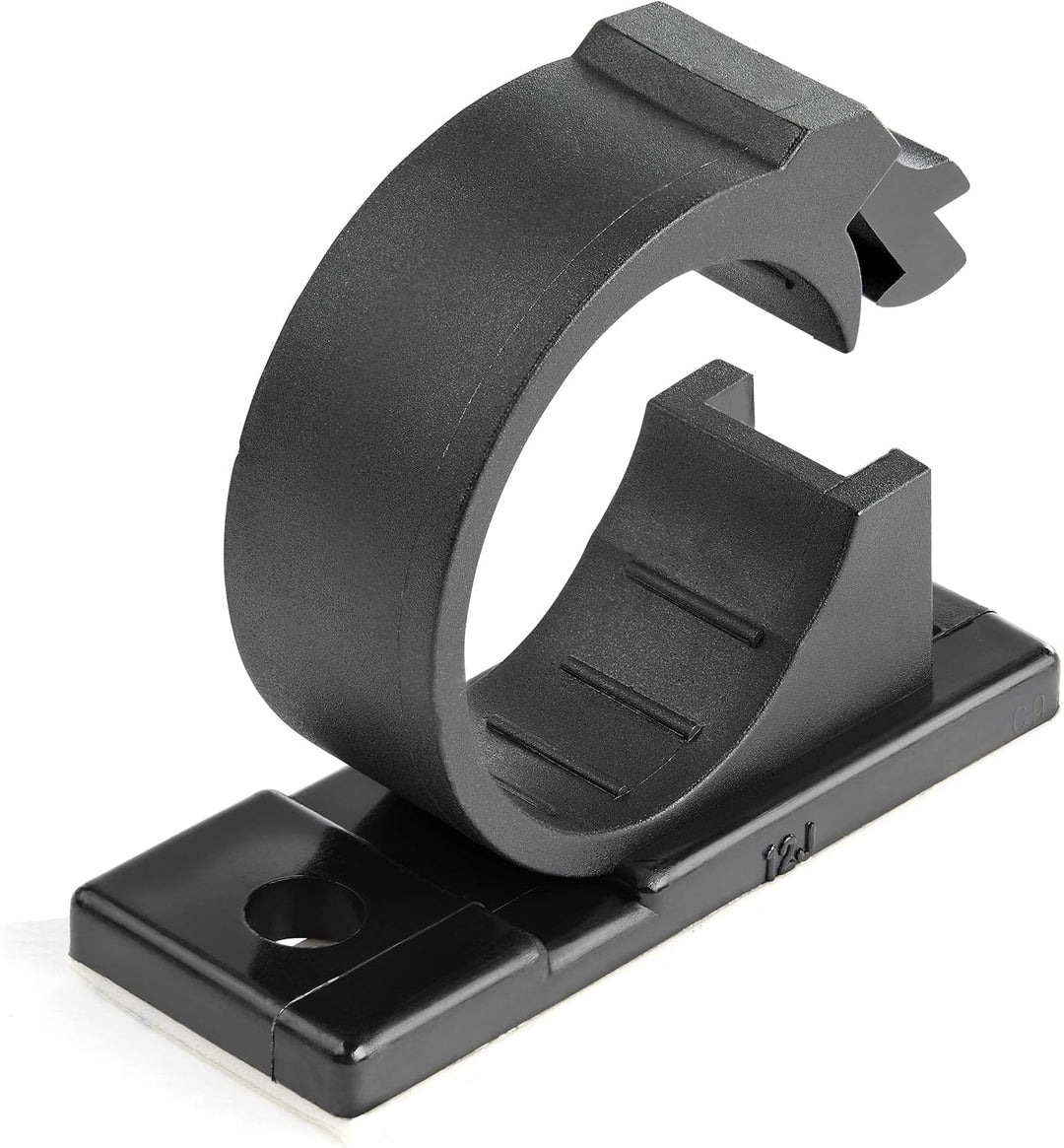 Kabel-Management-Clips, selbstklebend, Nylon, UL/94V-2, Brandschutzklassifizierung, Schwarz, 100 Stü