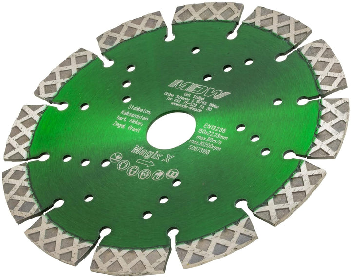 Eibenstock Mauerschlitzfräse EMF 150.1 inklusive 2x Diamant Trennscheiben & MDW Diamant Trennscheibe