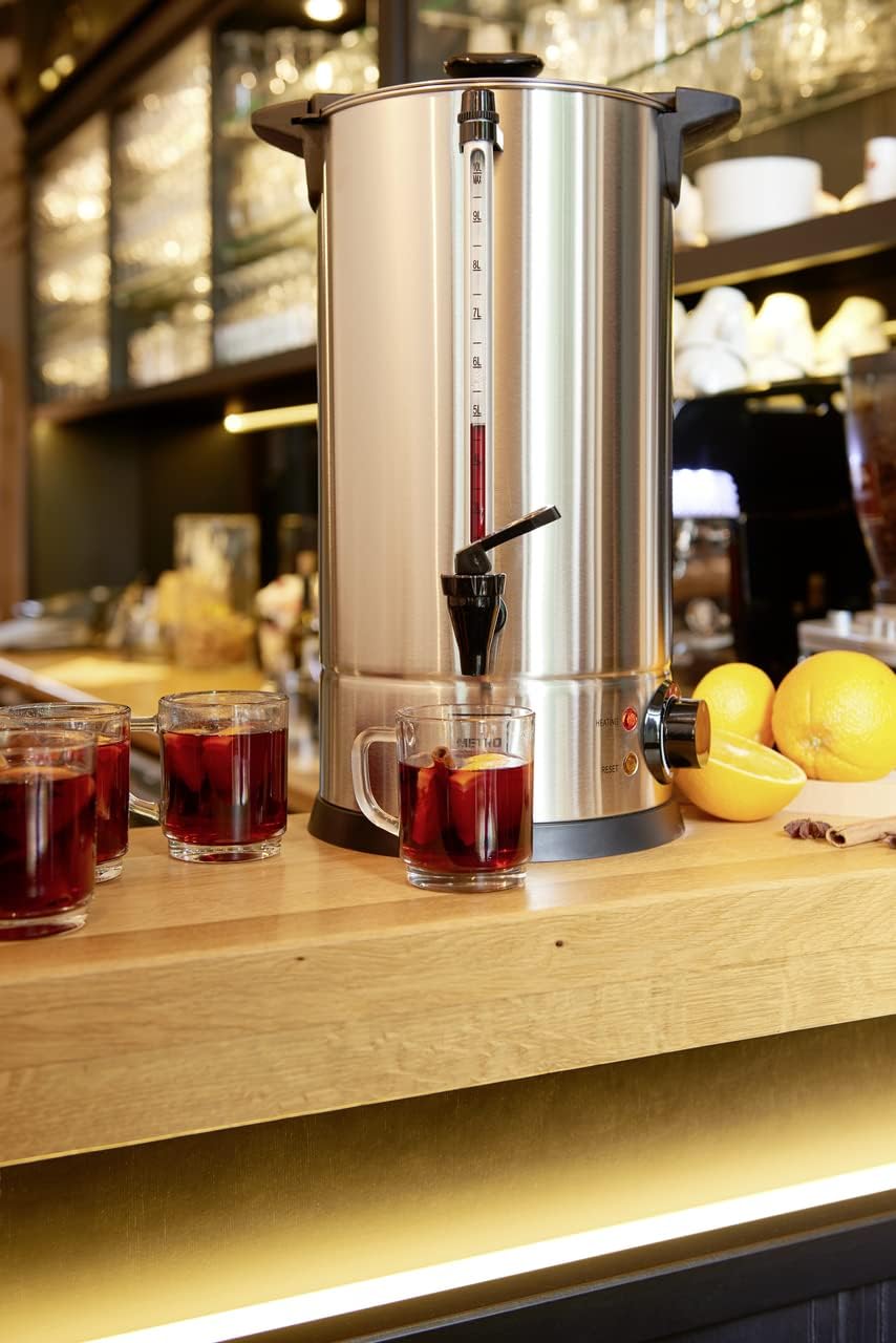 METRO Professional Wasserkocher GWB1010, auch für Glühwein, Glühweinspender, 10 Liter, 65 Tassen, 13