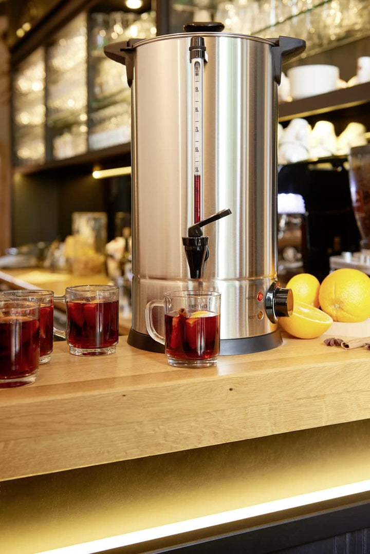 METRO Professional Wasserkocher GWB1010, auch für Glühwein, Glühweinspender, 10 Liter, 65 Tassen, 13