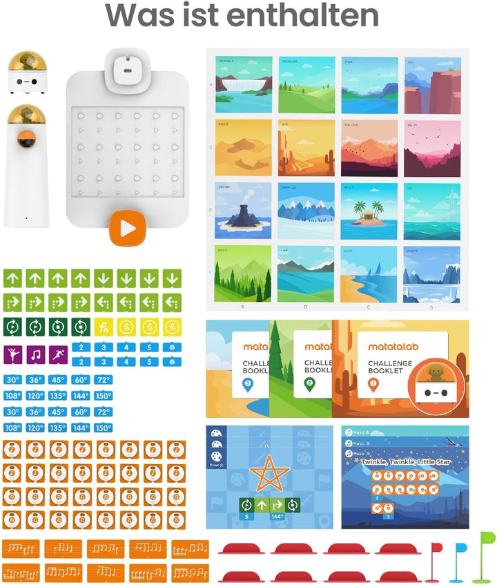MatataStudio Coding Set Pro Programmierbares Roboter-Kit für Kinder ab 4+ Elektronische Roboter Spie