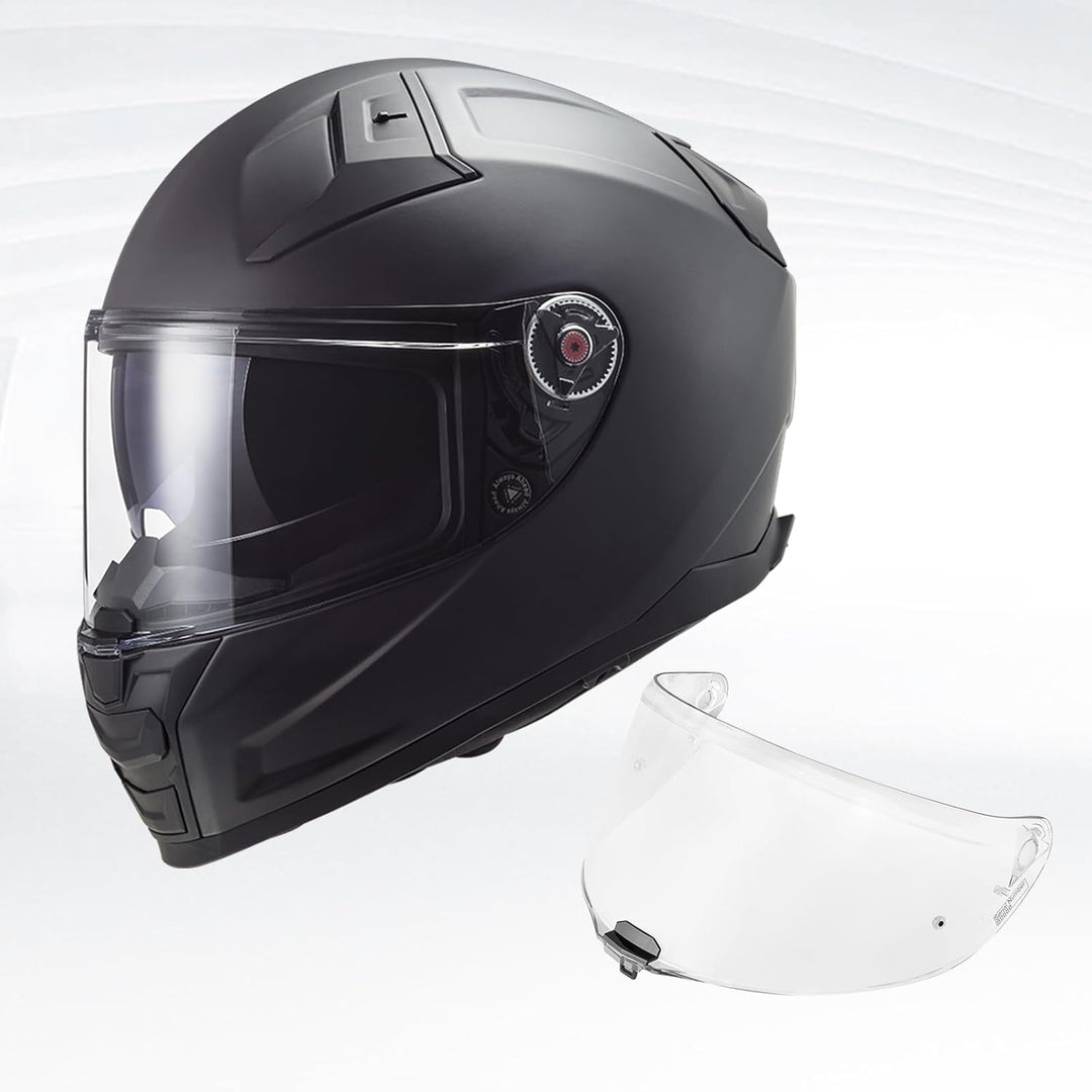 VCOROS Motorradhelm Visier,Motorrad Windschutz Helm Objektiv Visier,Helmvisier für FF811/VECTOR II/C