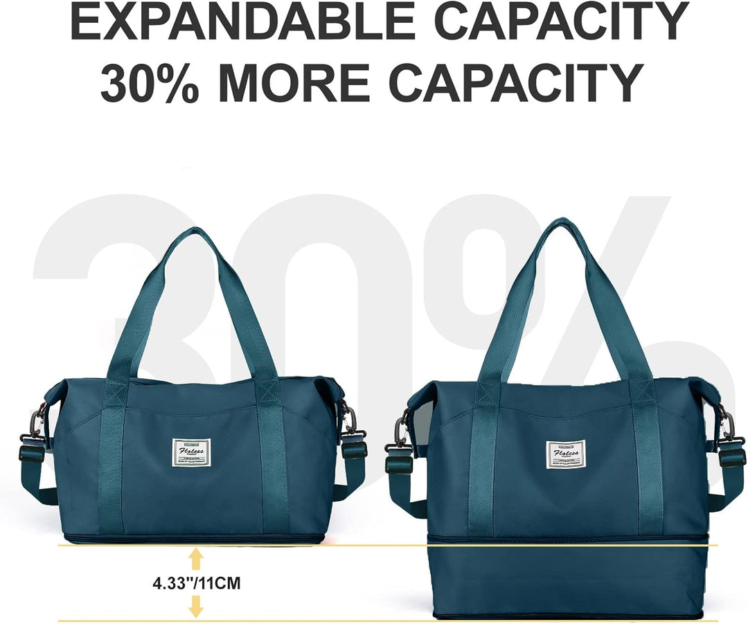 Reisetasche Damen Sporttasche 40x20x25 Ryanair Handgepäck Tasche Weekender Bag Schwimmtasche Wasserd