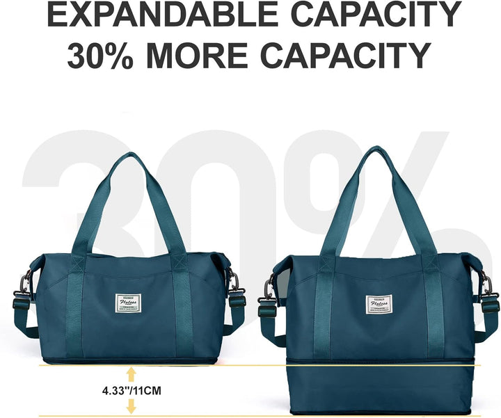 Reisetasche Damen Sporttasche 40x20x25 Ryanair Handgepäck Tasche Weekender Bag Schwimmtasche Wasserd