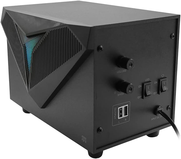 Xtreme PC-Lautsprecher 2.1 mit USB-Subwoofer Turtle Speakers mit LED 33208