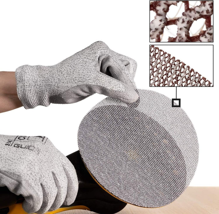 Mirka Abranet Netzschleifscheiben Ø 150mm Klett/Mix-Pack 5 von jeder Körnung 80, 120, 180, 240, 320,